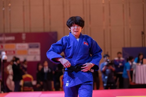 Yasumatsu Haruka excellently won the historic Judo gold medal